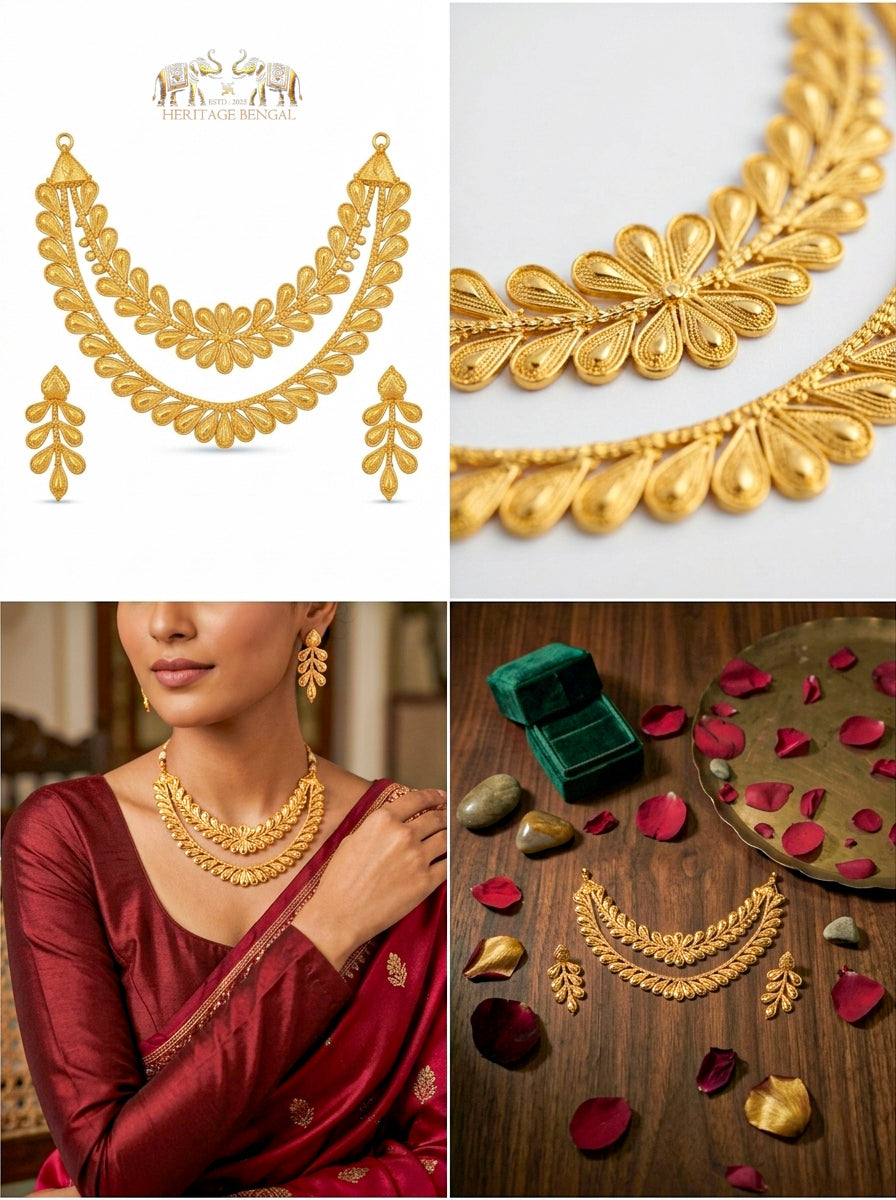 Heritage Sabeki Fuler Papri  chocker Necklace