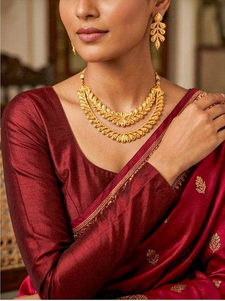 Heritage Sabeki Fuler Papri  chocker Necklace