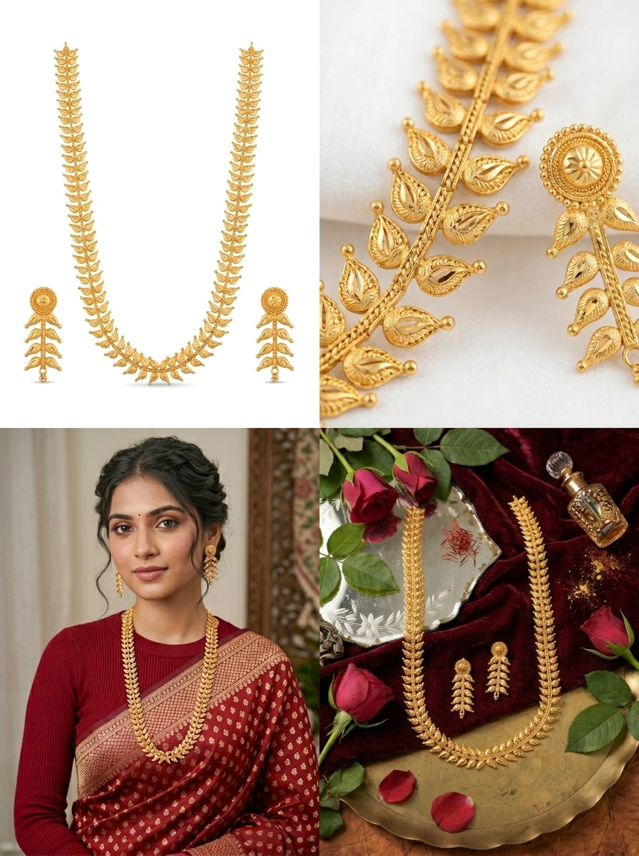 Heritage Sabeki Long Fuler Papri Necklace