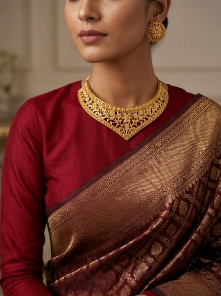 Heritage Sabeki Patar Kolka Bridal  Necklace