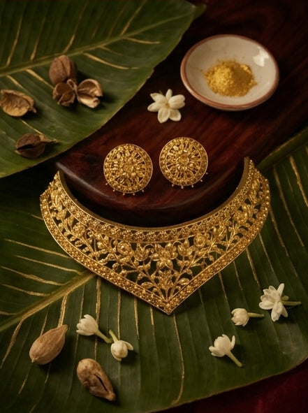 Heritage Sabeki Patar Kolka Bridal  Necklace