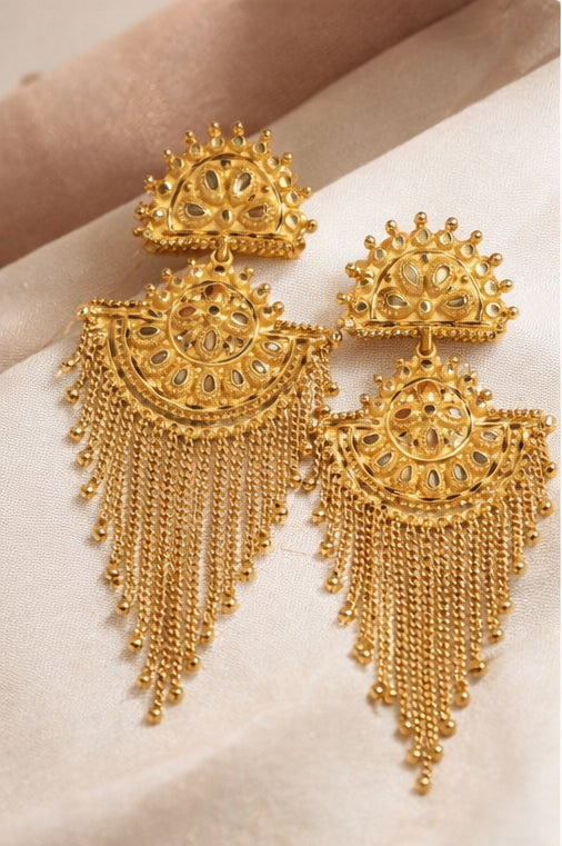 Heritage Sabeki Jhumur chain Earring